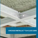 Подвесная система Rockfon Chicago Metallic T24 Click 2890