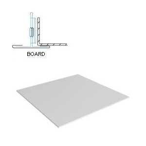Кассетный потолок Албес AР600А6 Board Strong (0,5мм) белый оцинкованный