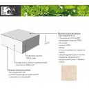 Панель фальшпола ECSO KS 30 ST/PVC Imola Creative concrete col. G natural