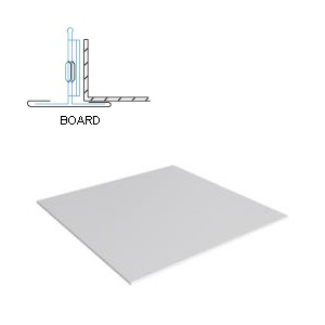 Кассетный потолок Албес AР600А6 Board белый оцинкованный