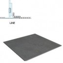Кассетный потолок Албес AР600 Line металлик матовый перфорация 1.5