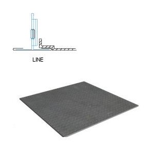 Кассетный потолок Албес AР600 Line металлик матовый перфорация 3.0