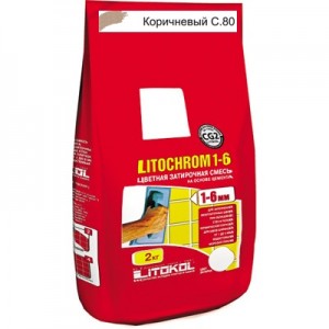Затирка Litochrom 1-6 C.80 карамель 2 кг.
