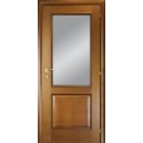 ОЛОВИ Дверное полотно со стеклом итальянский орех 600х2000мм L2 с замком 2014