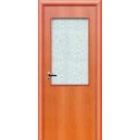 ОЛОВИ Дверное полотно со стеклом миланский орех 600х2000мм L2 с замком 2014