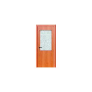 ОЛОВИ Дверное полотно со стеклом миланский орех 700х2000мм L2 с замком 2014