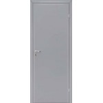Дверь Серая (RAL 7040) глухая гладкая ПОЛНОСТЬЮ В СБОРЕ (полотно, коробка, комплект наличников, фурнитура)