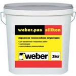Силиконовая штукатурка Weber.pas silikon Короед OP 330R (фракция 3мм), 25 кг